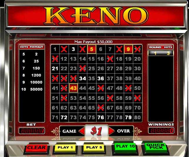 Keno capture d'écran